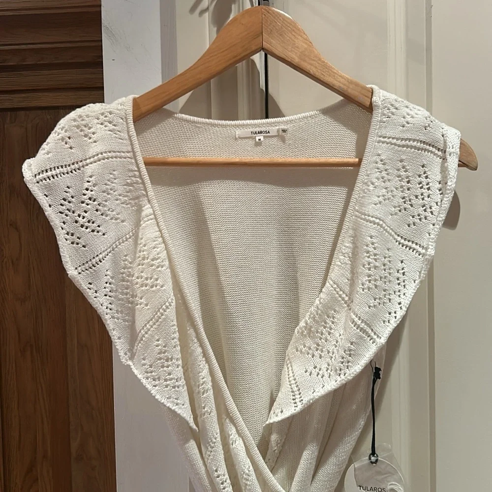 Tularosa White Ruffle Dress - Picture 6 of 14